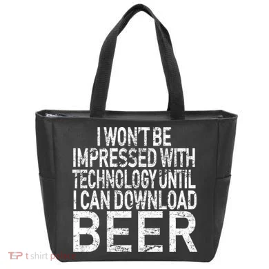 Funny Beer Drinker Tote Bag
