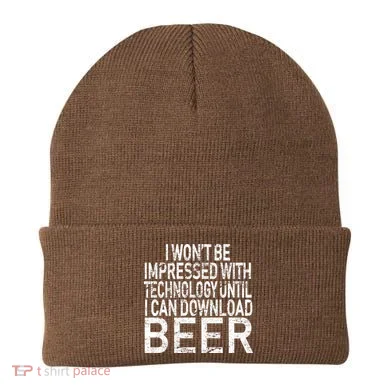 Funny Beer Drinker Beanie