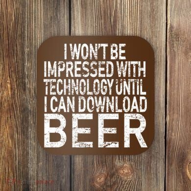 Funny Beer Drinker Coaster