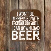 Funny Beer Drinker Coaster thumb 0