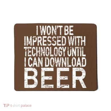 Funny Beer Drinker Mousepad