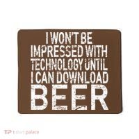 Funny Beer Drinker Mousepad thumb 0