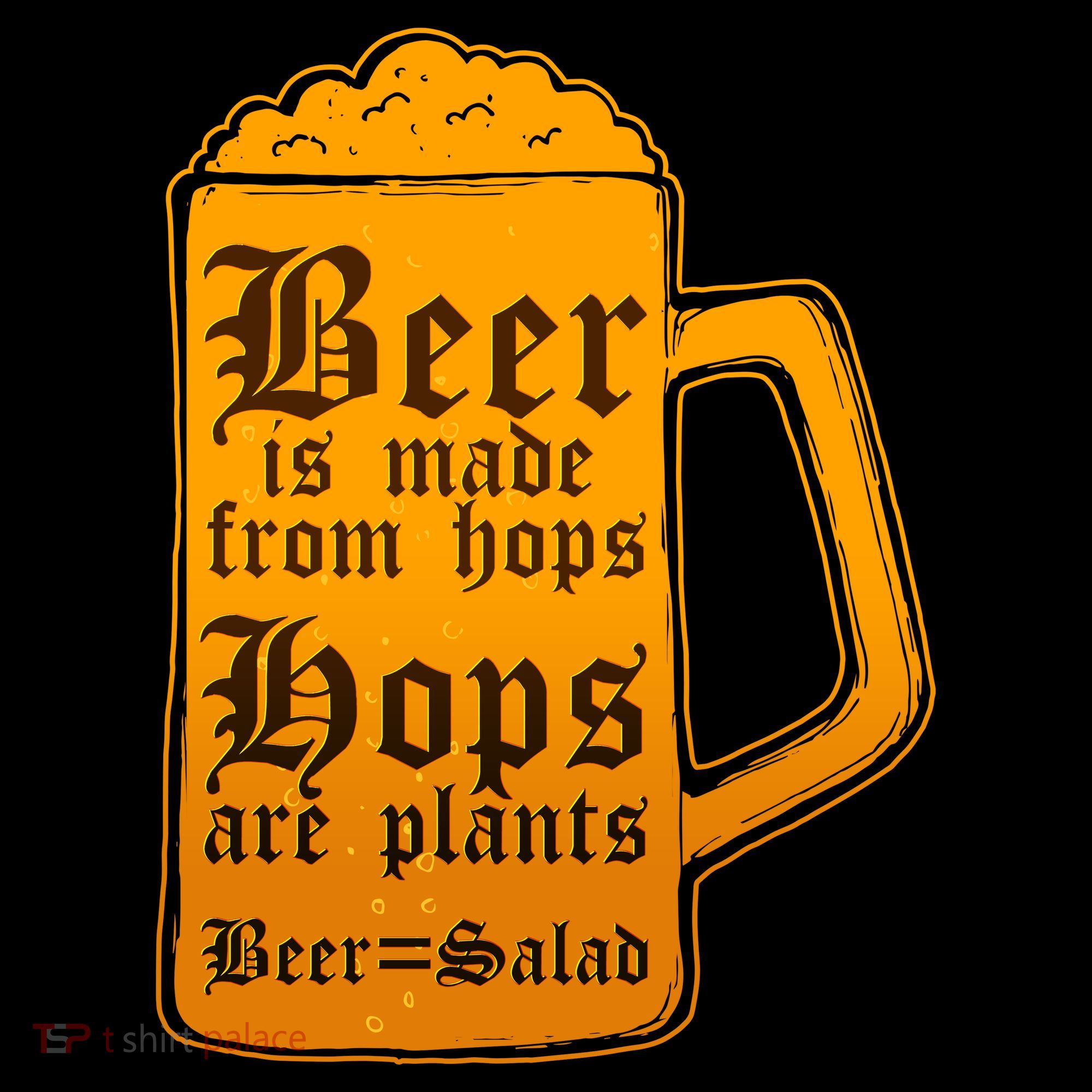 Funny Beer Equals Salad Backpack