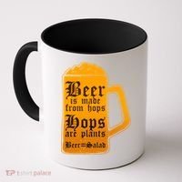 Funny Beer Equals Salad Coffee Mug thumb 0