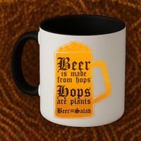 Funny Beer Equals Salad Coffee Mug thumb 2