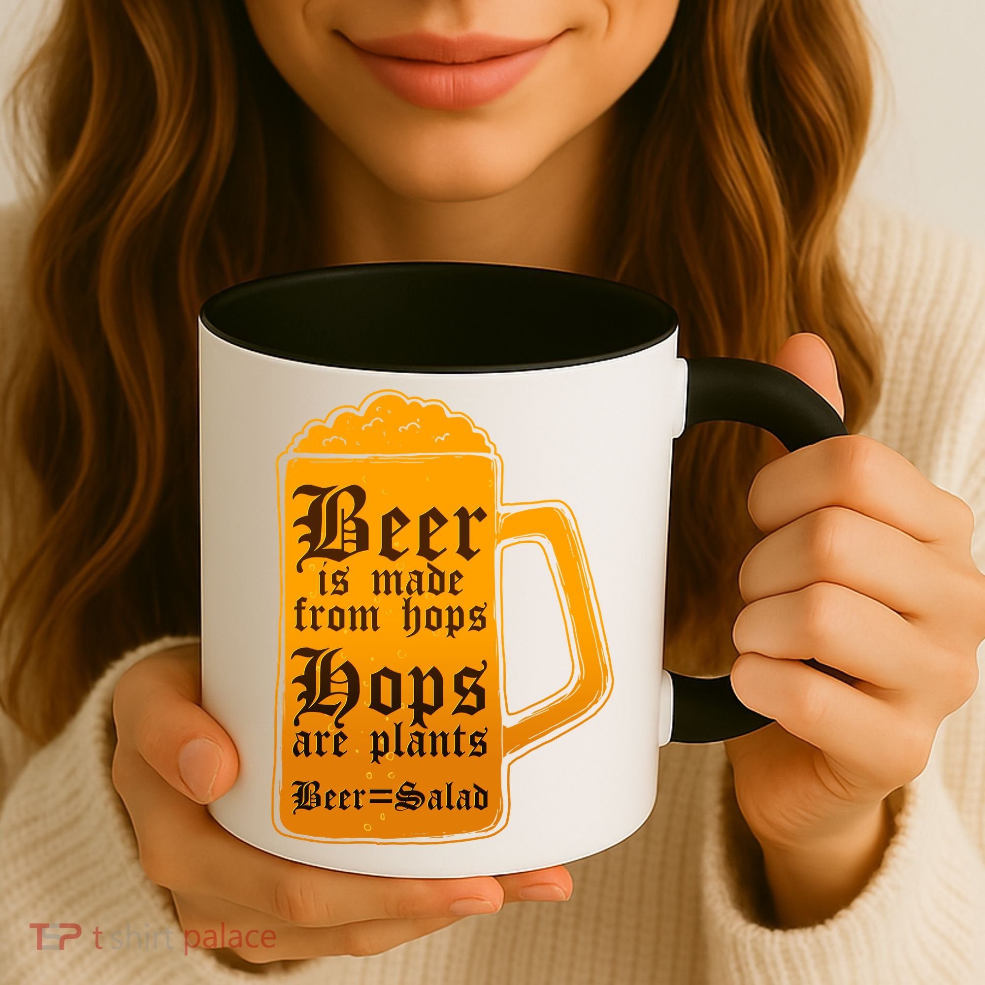 Funny Beer Equals Salad Coffee Mug