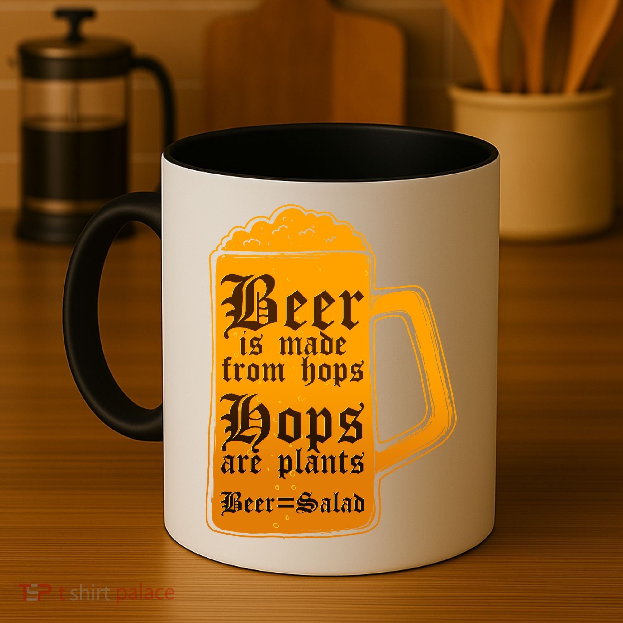 Funny Beer Equals Salad Coffee Mug