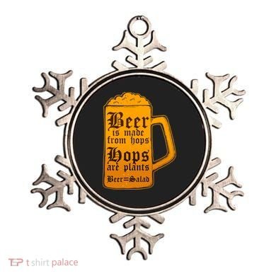 Funny Beer Equals Salad Ornament