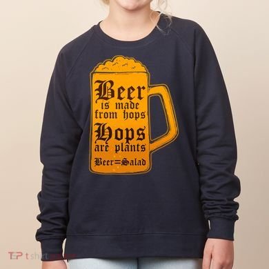 Funny Beer Equals Salad Women's Sweatshirt