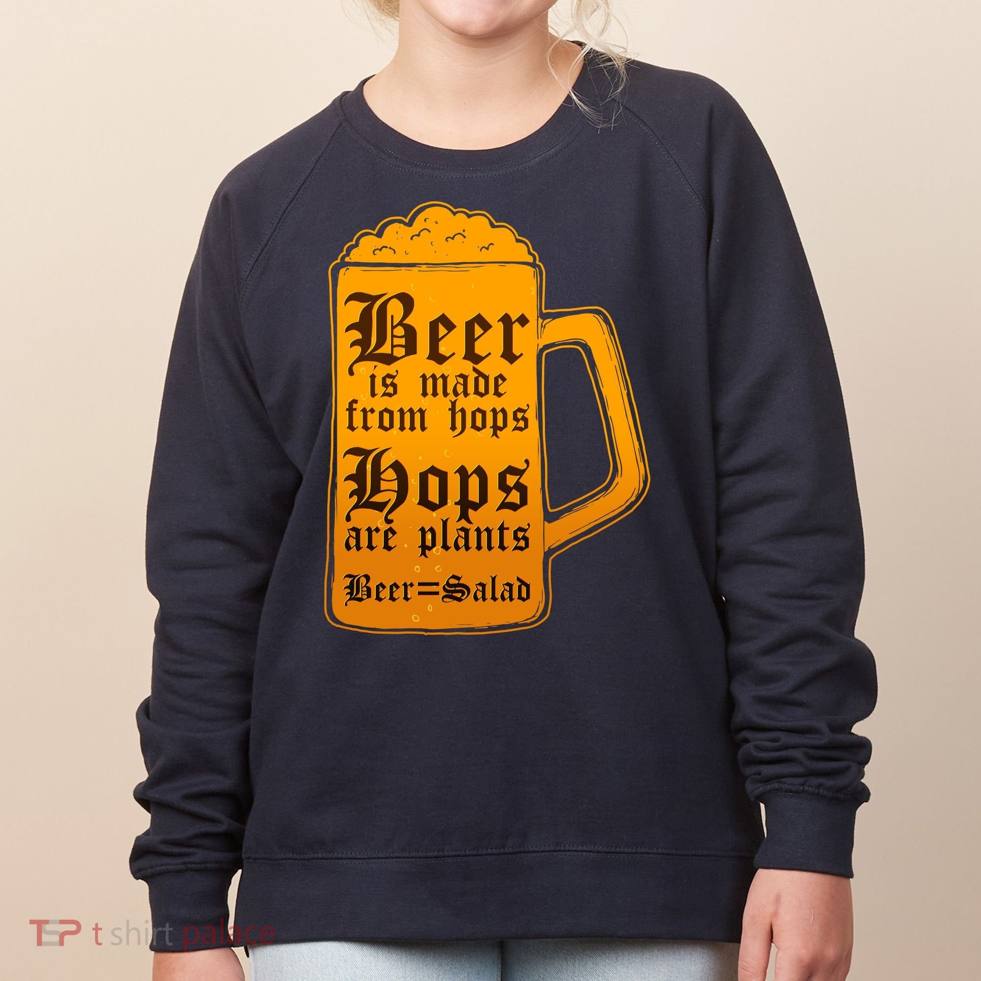 Funny Beer Equals Salad Women's Sweatshirt