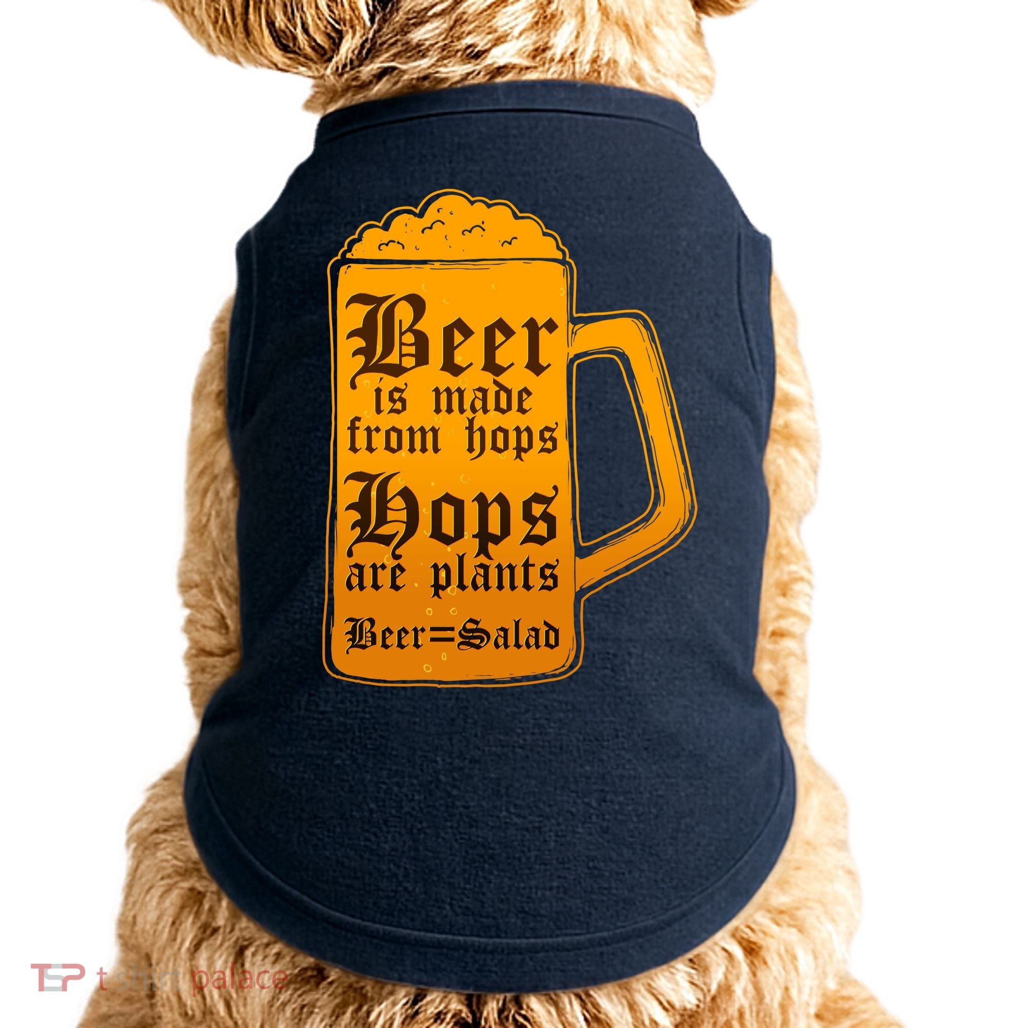 Funny Beer Equals Salad Doggie Tank