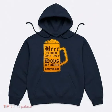 Funny Beer Equals Salad Hoodie