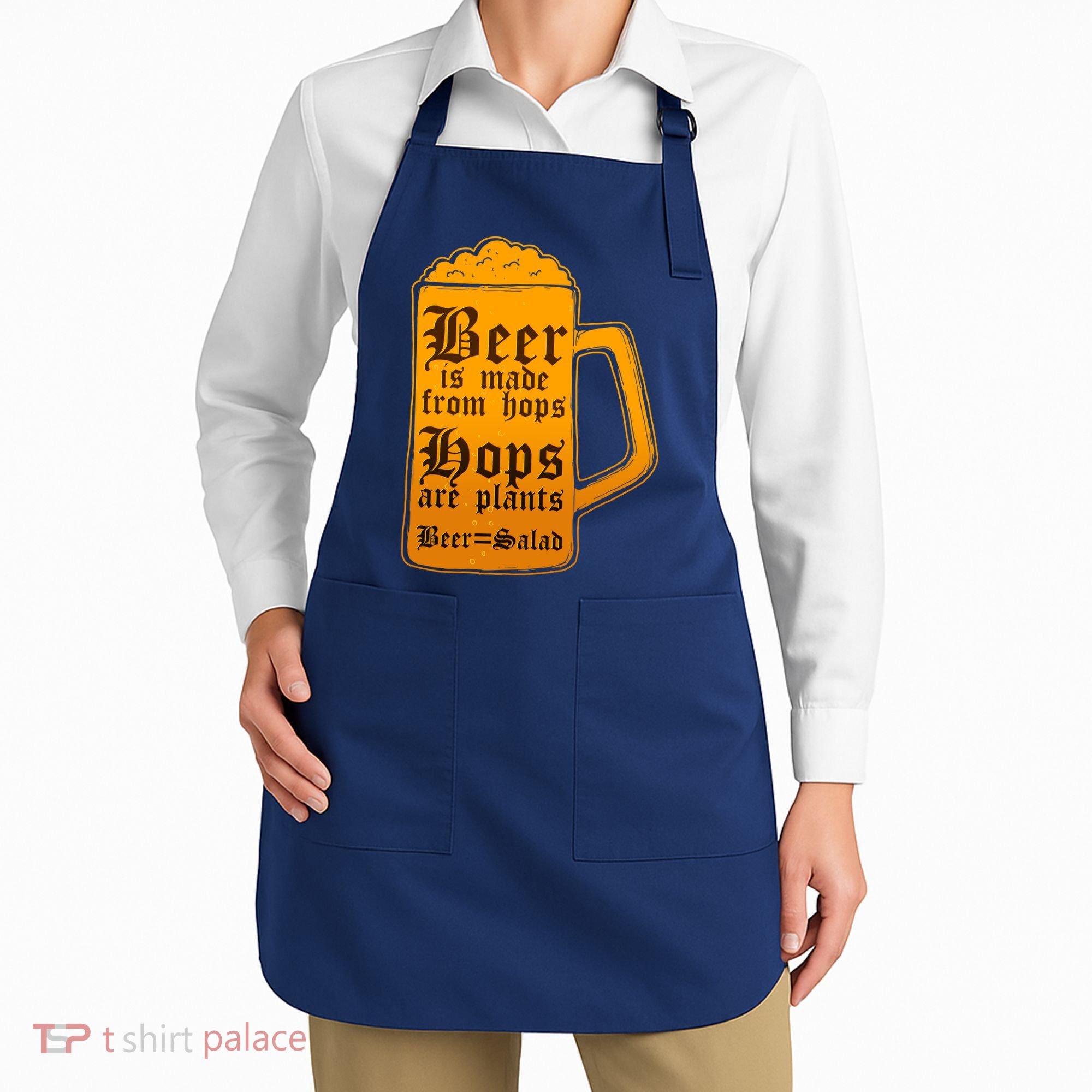 Funny Beer Equals Salad Apron