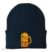 Funny Beer Equals Salad Beanie thumb 0