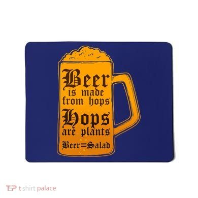 Funny Beer Equals Salad Mousepad