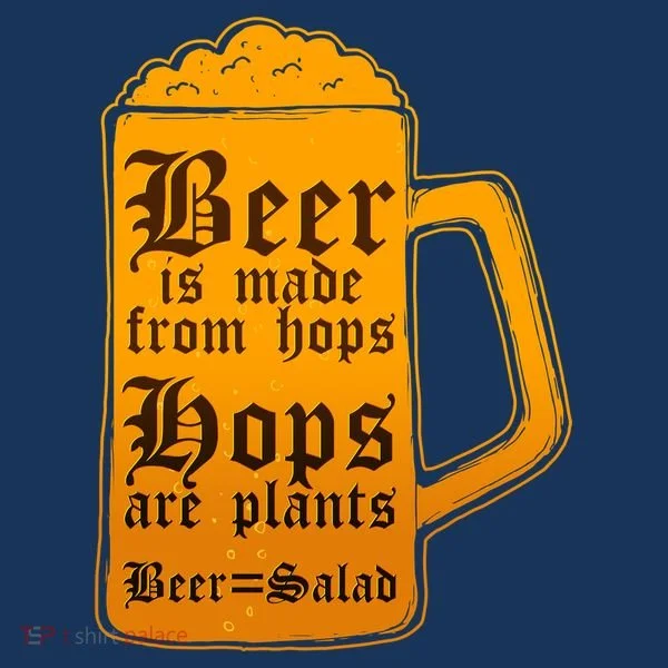 Funny Beer Equals Salad Baby Bodysuit