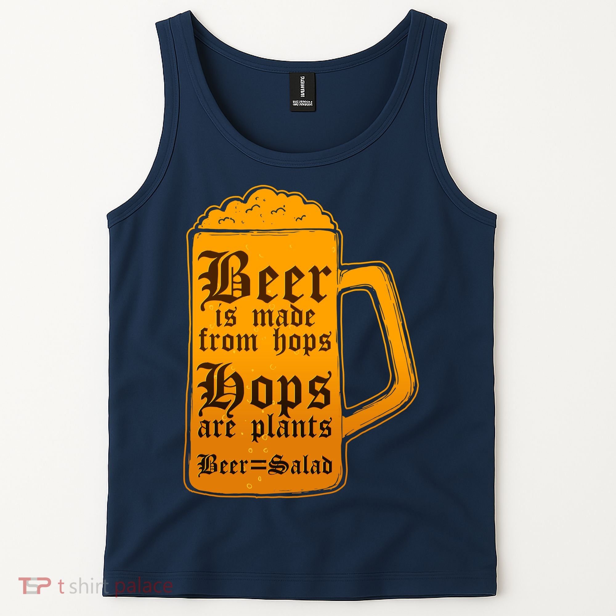 Funny Beer Equals Salad Tank Top