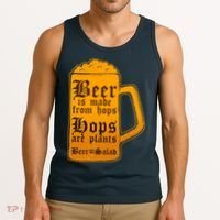 Funny Beer Equals Salad Tank Top thumb 3