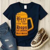 Funny Beer Equals Salad Women's T-Shirt thumb 3