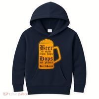 Funny Beer Equals Salad Kids Hoodie thumb 0