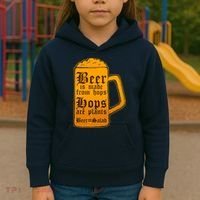 Funny Beer Equals Salad Kids Hoodie thumb 3