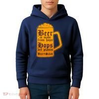 Funny Beer Equals Salad Kids Hoodie thumb 4