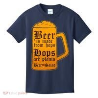 Funny Beer Equals Salad Kids T-Shirt thumb 0