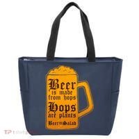 Funny Beer Equals Salad Tote Bag thumb 0