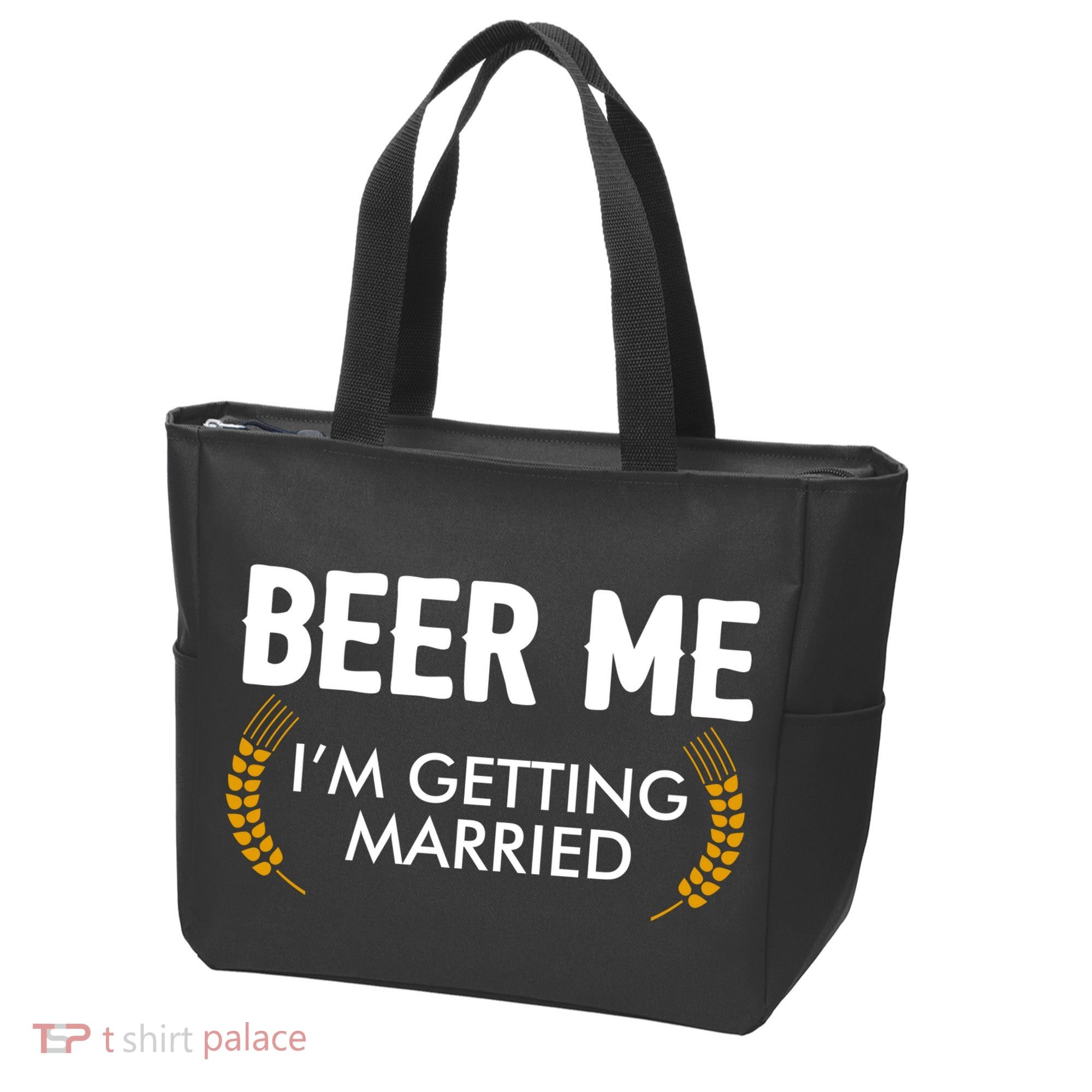 Funny Beer Me I'm Getting Married Tote Bag