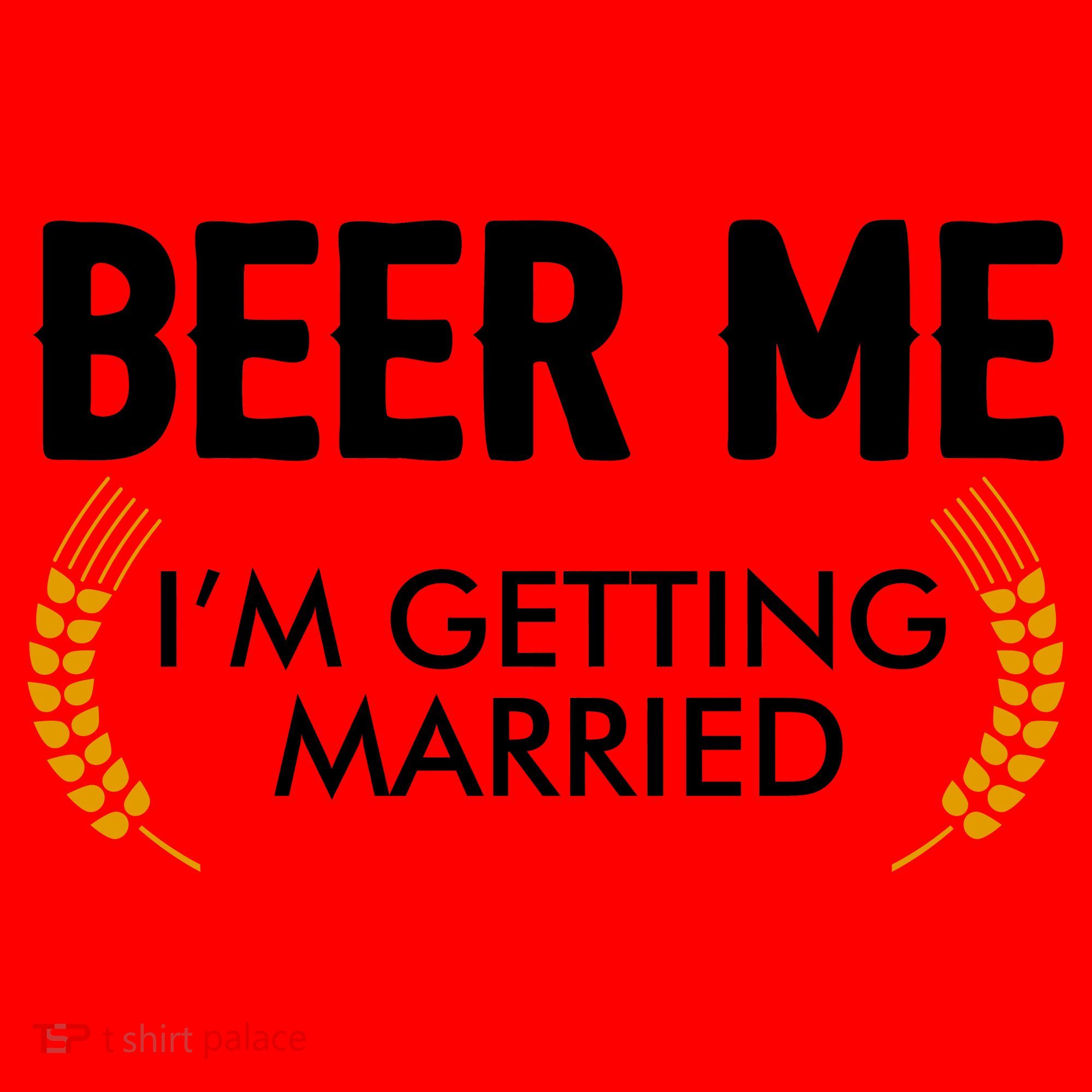 Funny Beer Me I'm Getting Married Santa Hat