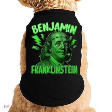 Funny Benjamin Franklinstein Doggie Tank