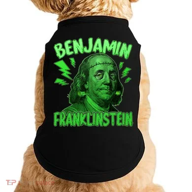 Funny Benjamin Franklinstein Doggie Tank