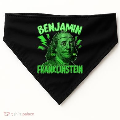 Funny Benjamin Franklinstein USA-Made Doggie Bandana