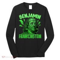 Funny Benjamin Franklinstein Long Sleeve Shirt thumb 0