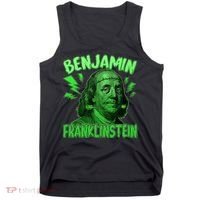 Funny Benjamin Franklinstein Tank Top thumb 0