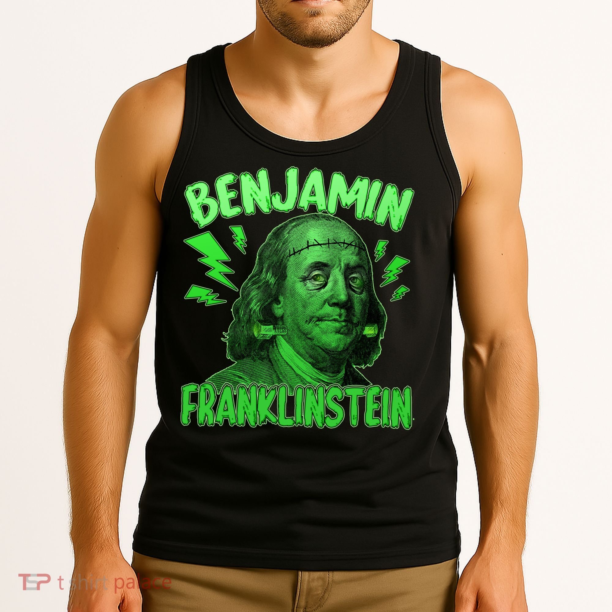 Funny Benjamin Franklinstein Tank Top