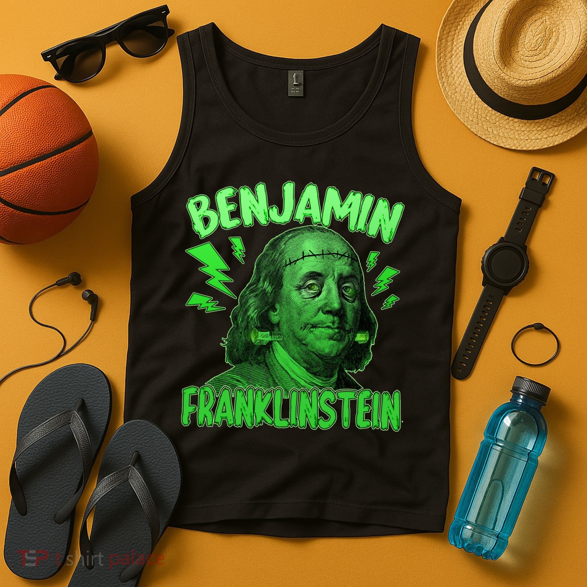 Funny Benjamin Franklinstein Tank Top