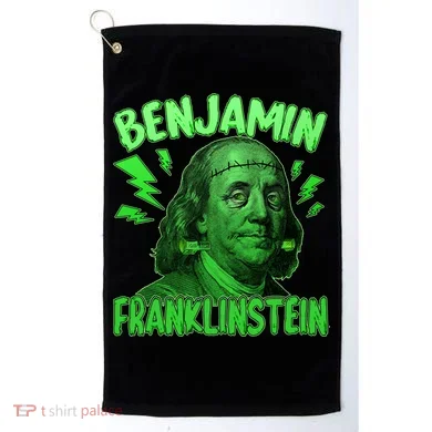 Funny Benjamin Franklinstein Golf Towel