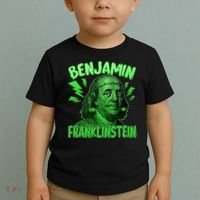 Funny Benjamin Franklinstein Toddler T-Shirt thumb 2