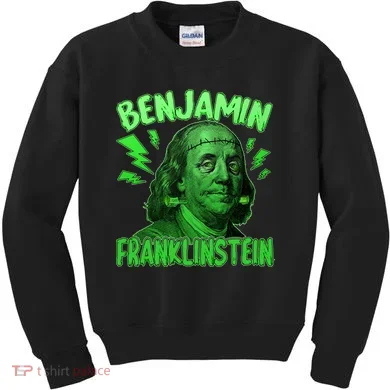 Funny Benjamin Franklinstein Kids Sweatshirt