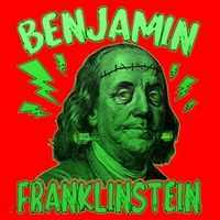 Funny Benjamin Franklinstein Santa Hat thumb 1