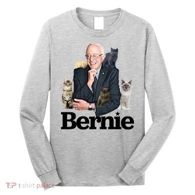 Funny Bernie Sanders Cats Long Sleeve Shirt