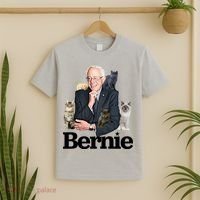 Funny Bernie Sanders Cats T-Shirt thumb 2