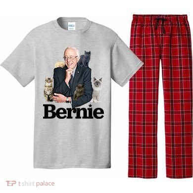 Funny Bernie Sanders Cats Pajama Set