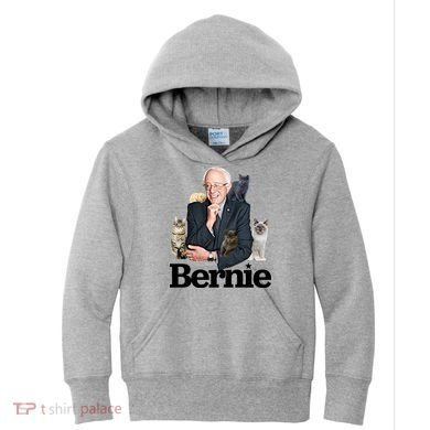 Funny Bernie Sanders Cats Kids Hoodie