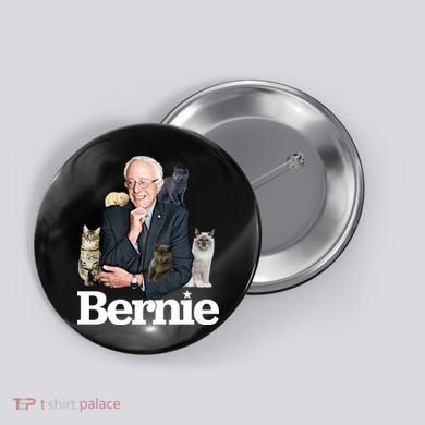 Funny Bernie Sanders Cats Button