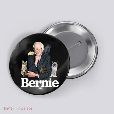 Funny Bernie Sanders Cats Button