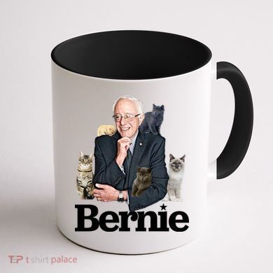 Funny Bernie Sanders Cats Coffee Mug back