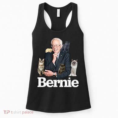 Funny Bernie Sanders Cats Women's Tank Top