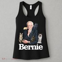 Funny Bernie Sanders Cats Women's Tank Top thumb 3